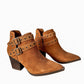 Elsa Leather Ankle Boot in Tan
