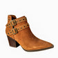 Elsa Leather Ankle Boot in Tan