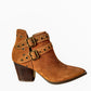 Elsa Leather Ankle Boot in Tan