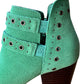 Elsa Leather Ankle Boot in Teal