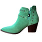 Elsa Leather Ankle Boot in Teal