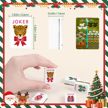12 Holi-days Days Glam Holiday Christmas Mahjong Tiles