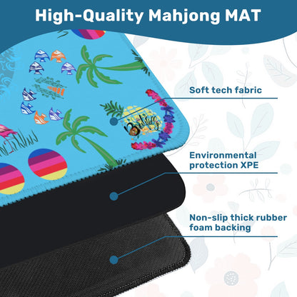 Beach inspired ‘zon Mahjong Mat 31.5"x31.5" (Ship Folded)