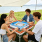 Thickened Mahjong Mat SleekSurface (Ship Rolled Up) FolkHeritage orange