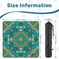 2026 Summer design on Teal-Mahjong Mat 31.5"x31.5" (Ship Rolled up)
