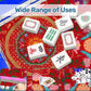 2026 Summer Design on Red-Mahjong Mat 31.5"x31.5" (Ship Rolled up)