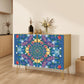 Wooden Storage Cabinet (Made in USA) Summer Blues
