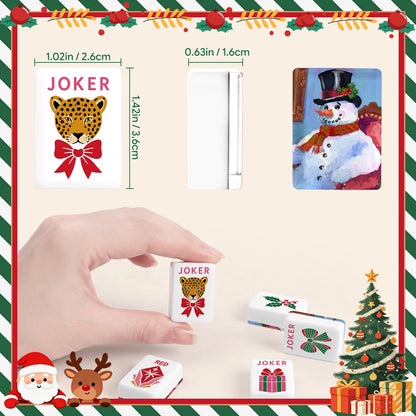 Snowman Stories Glam Holiday Christmas Mahjong Tiles