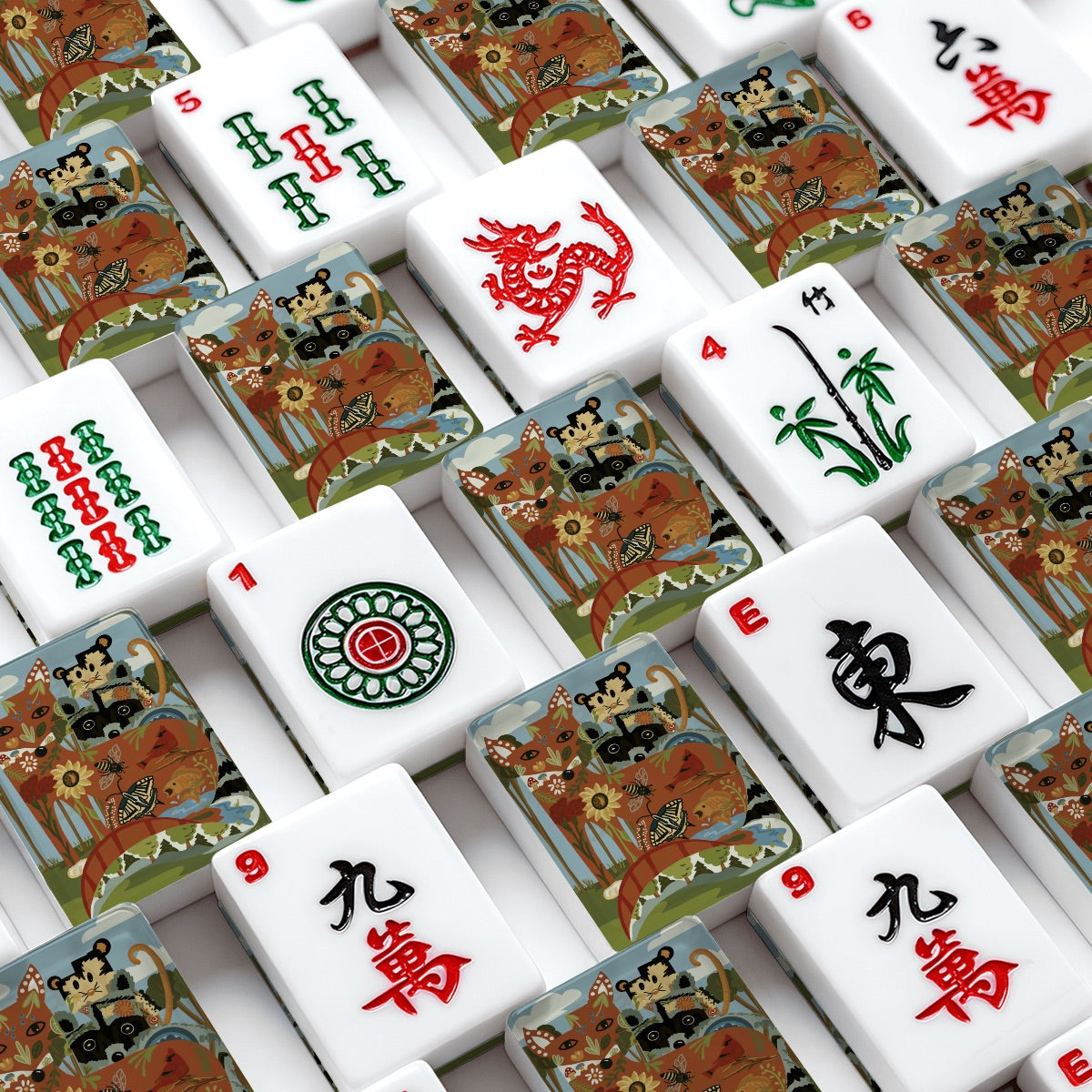 Stark County Critters American Mahjong Tiles