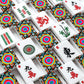 Festive Paper Flowers American Mahjong Tiles