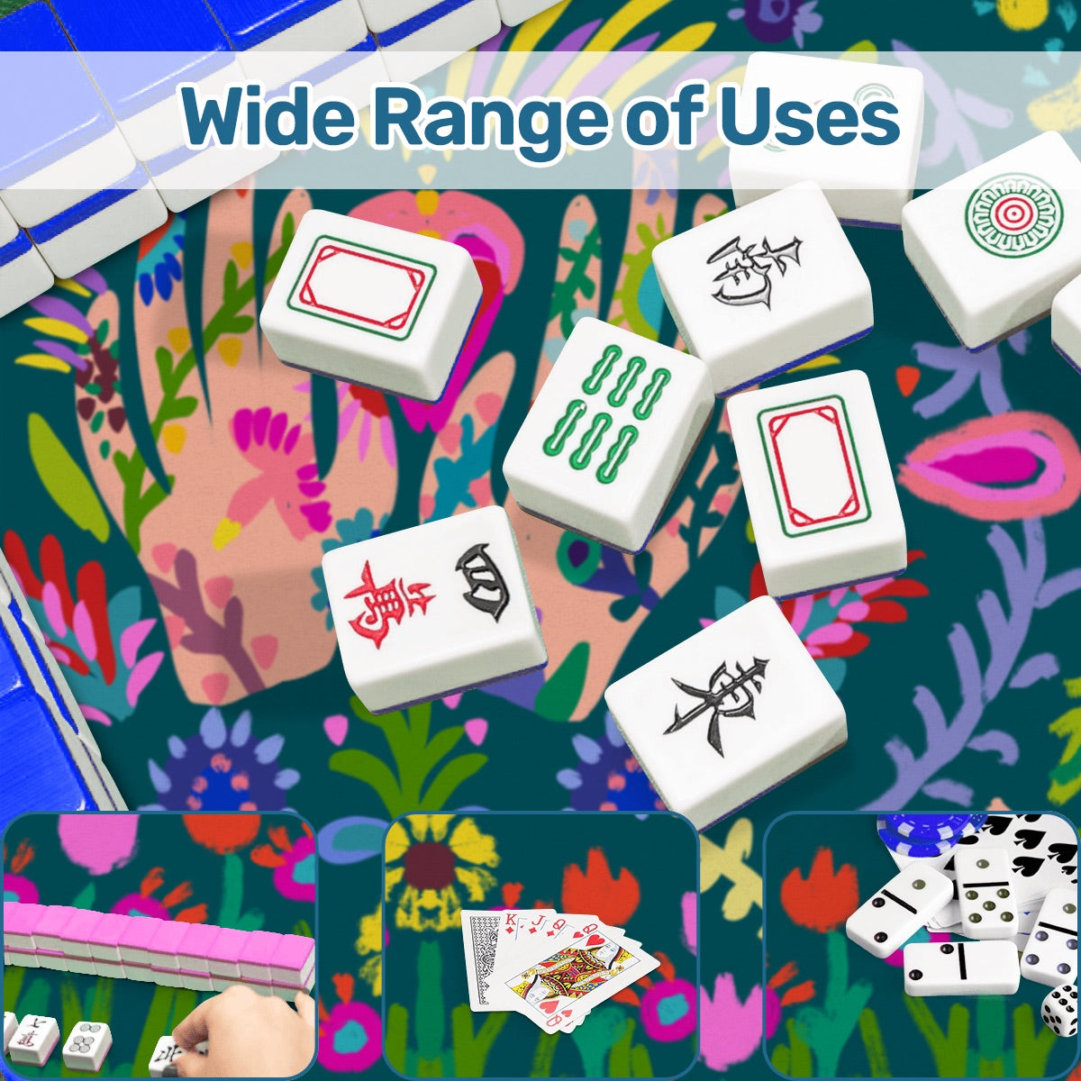 Folk Art Series-Mahjong Mat 31.5"x31.5" (Ship Rolled up)