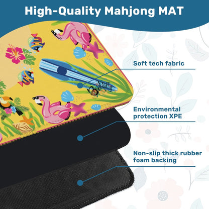Yellow ‘zon mat-Mahjong Mat 31.5"x31.5" (Ship Folded)