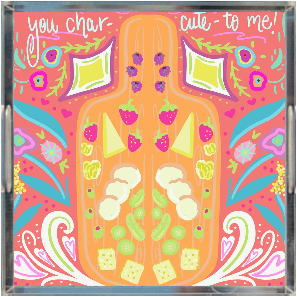 You’re chat-cute- to me Acrylic Trays