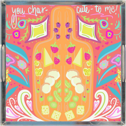 You’re chat-cute- to me Acrylic Trays