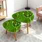 Triangle Coffee Table Set of 2 (Made in USA) IMG8623 Geode Series green