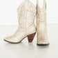 Houston Western Boots in Champagne