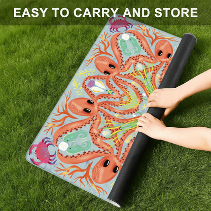 Pastel octo - Mini Travel Mahjong Mat 20.9"x20.9" (Ship Rolled up)