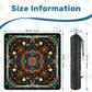 Spring on black - Mini Travel Mahjong Mat 20.9"x20.9" (Ship Rolled up)
