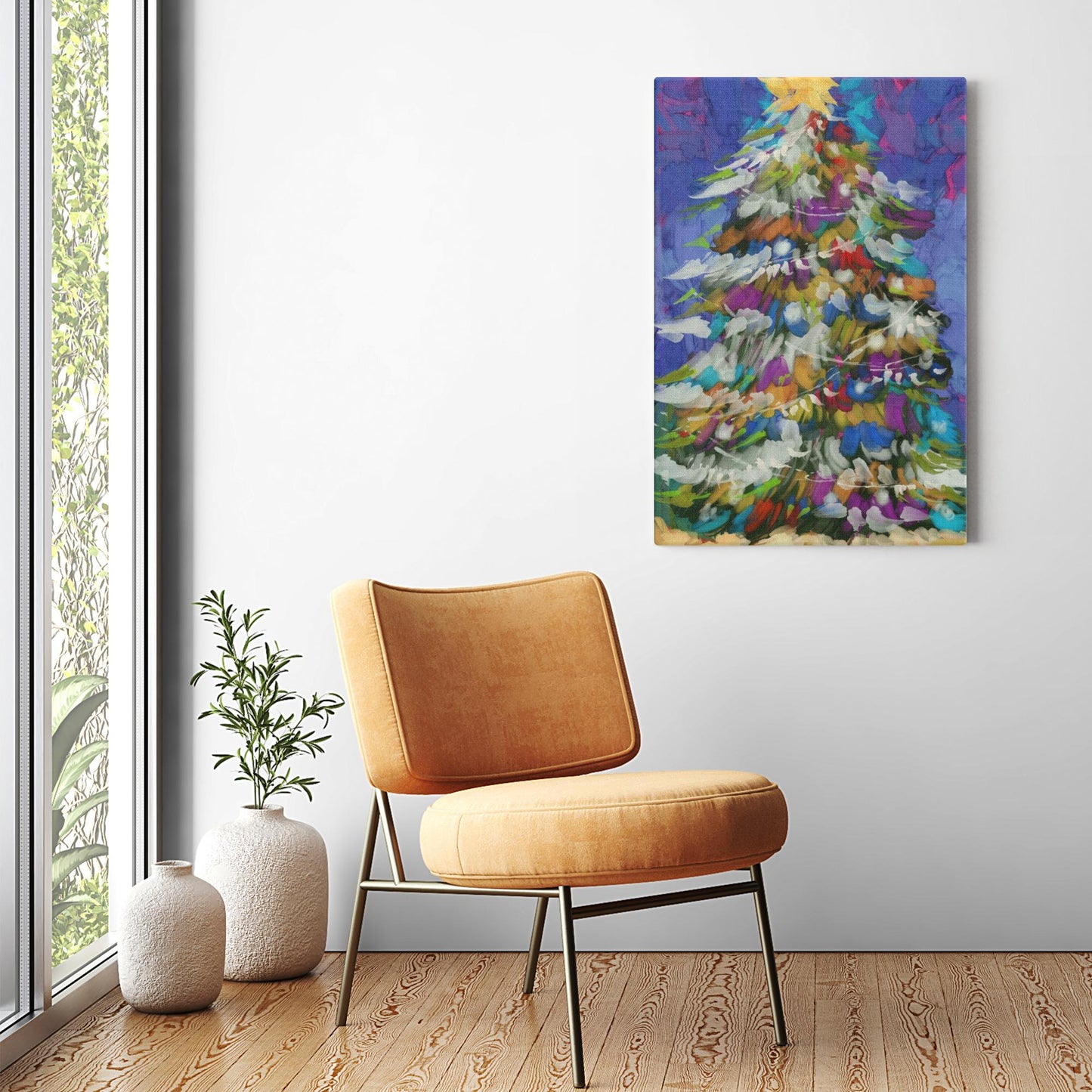 Winter Holiday Tree Magical Canvas Wraps-unframed- powered by Artivive