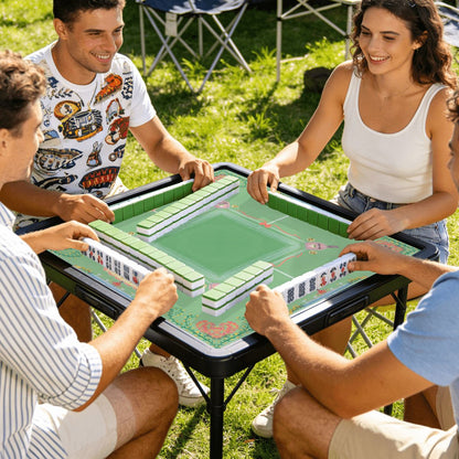 Pungs and paddles pastel Mini Travel Mahjong Mat 20.9"x20.9" (Ship Rolled up)