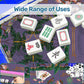 Chinoiserie Purple Mini travel Mahjong Mat 20.9"x20.9" (Ship Rolled up)