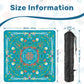 Summer on turquoise Mini travel Mahjong Mat 20.9"x20.9" (Ship Rolled up)