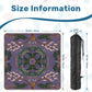 Chinoiserie Purple Mini travel Mahjong Mat 20.9"x20.9" (Ship Rolled up)