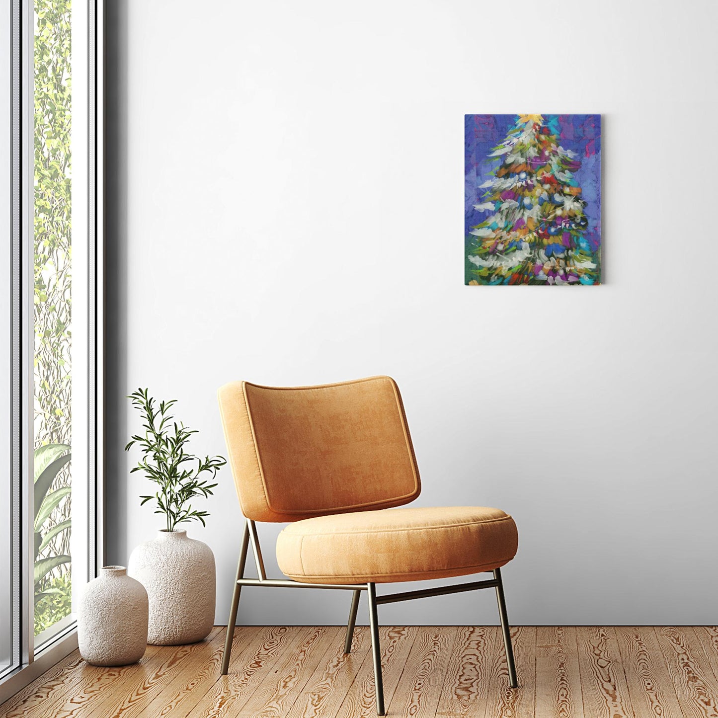 Winter Holiday Tree Magical Canvas Wraps-unframed- powered by Artivive