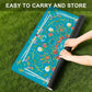 Summer on turquoise Mini travel Mahjong Mat 20.9"x20.9" (Ship Rolled up)