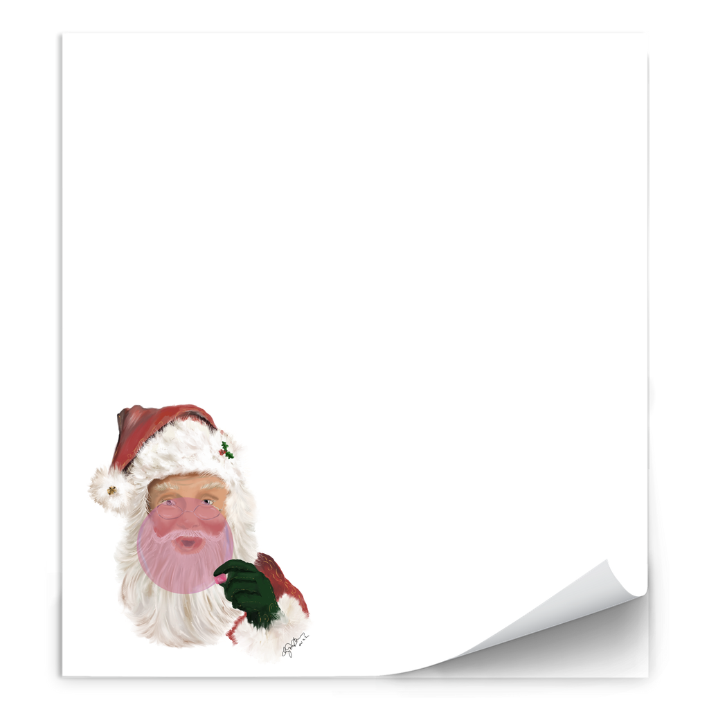 Santa bubble Photo Notepads