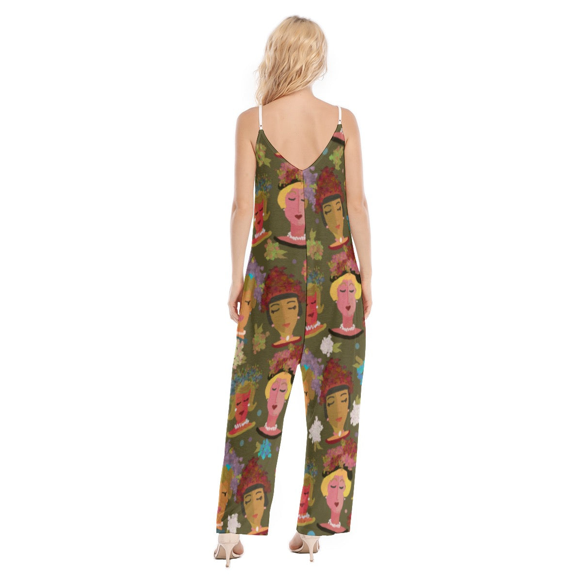 Katie print Women's Loose Cami Jumpsuit