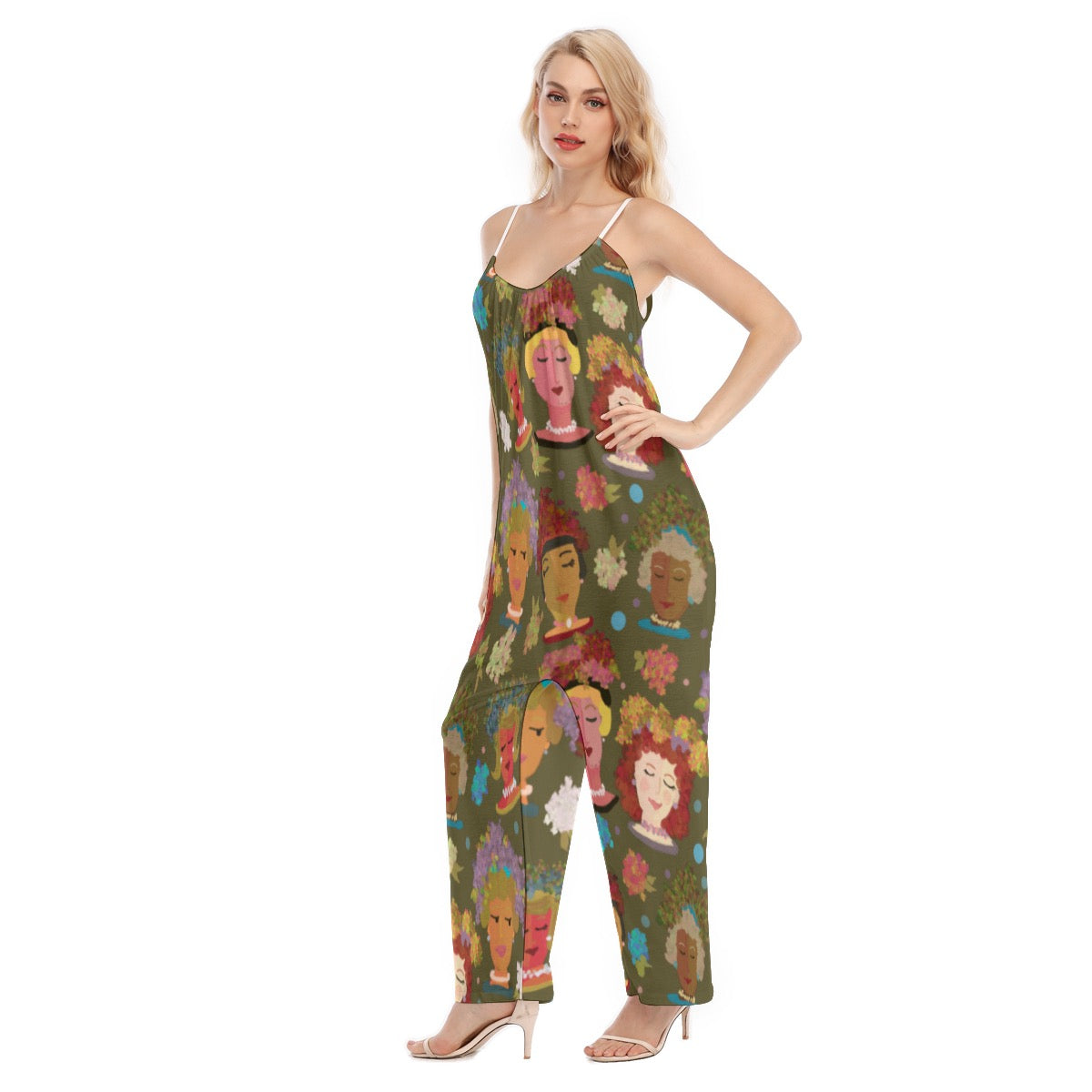 Katie print Women's Loose Cami Jumpsuit