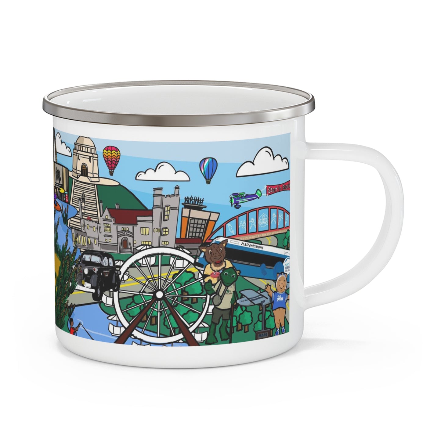 Stark County Enamel Camping Mug