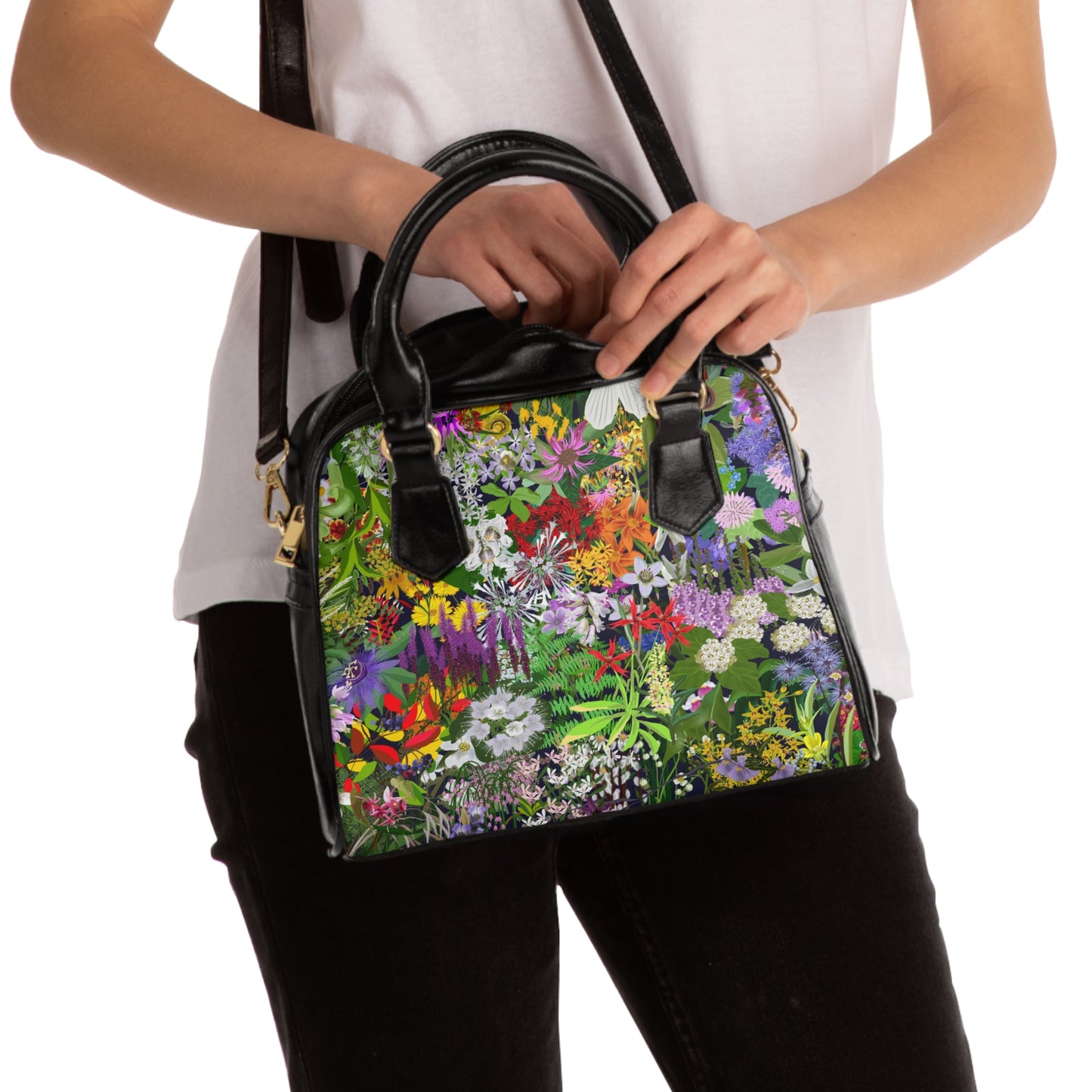 Ohio Native flowers Shoulder Handbag