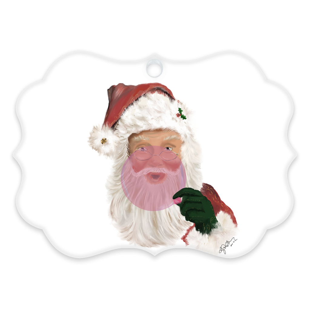 Santa bubble Acrylic Ornaments