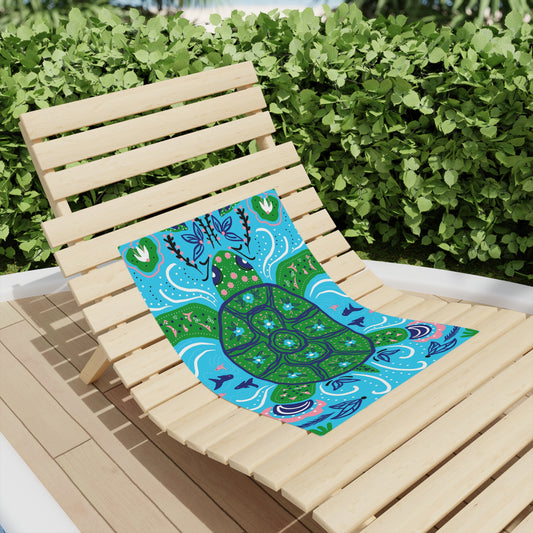 Turtle Float Beach Towels