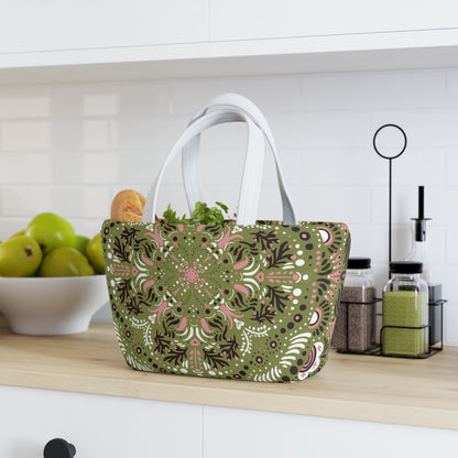 Green kaleidoscope Soft Picnic Bag