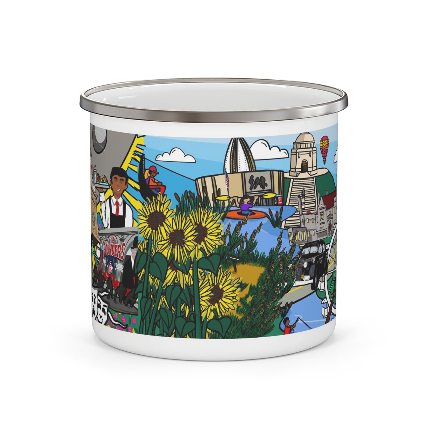 Stark County Enamel Camping Mug