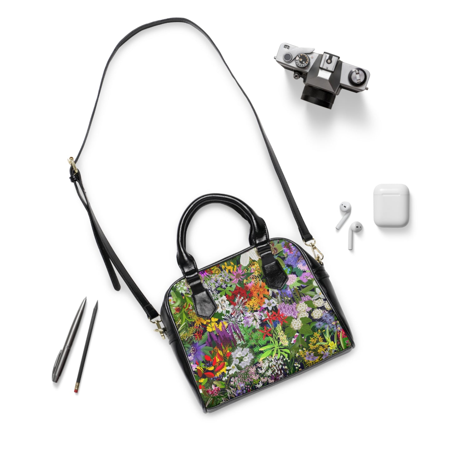 Ohio Native flowers Shoulder Handbag