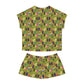 Summer treat - green Women's Short Pajama Set (AOP)