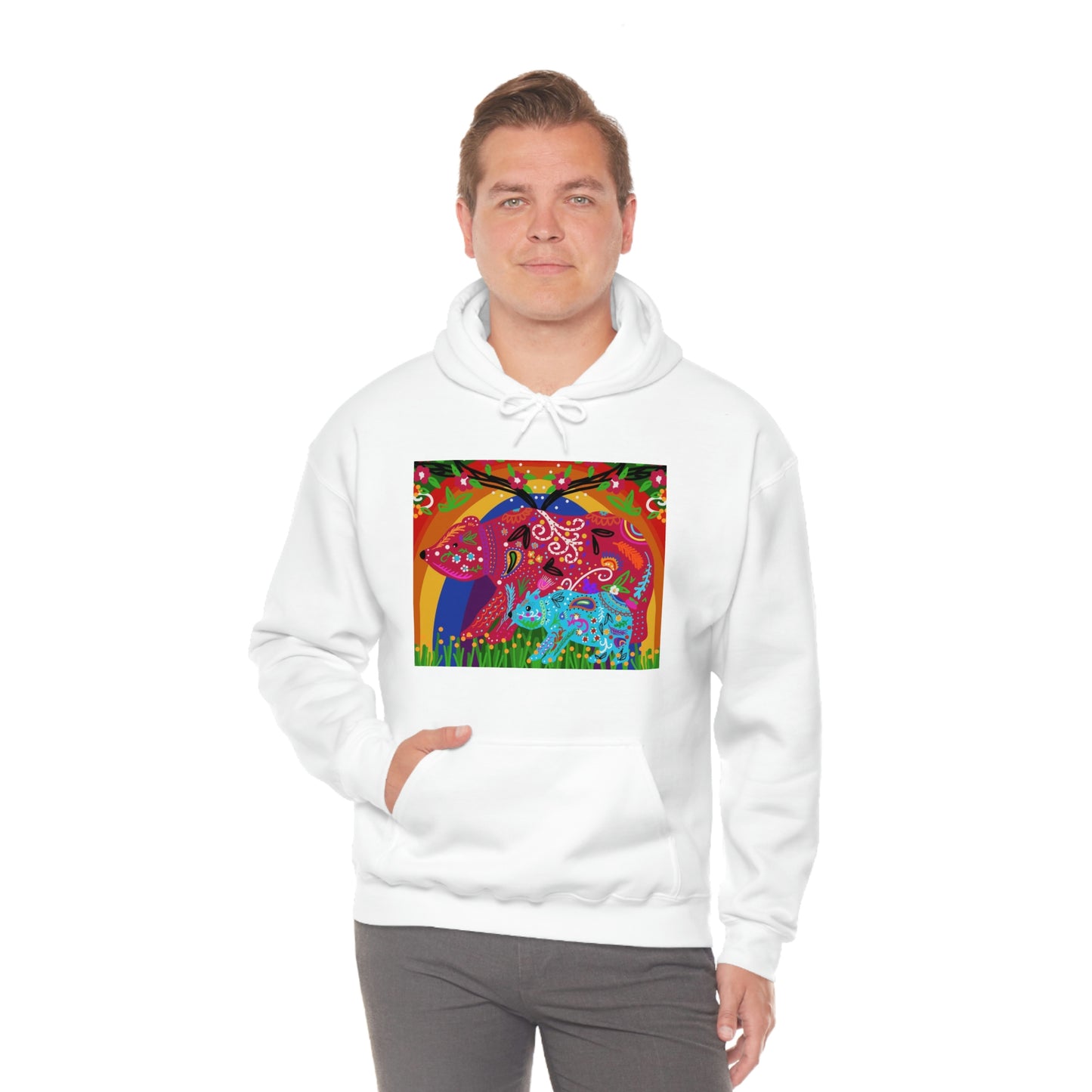 Mama Bear Unisex Heavy Blend™ Hooded Sweatshirt