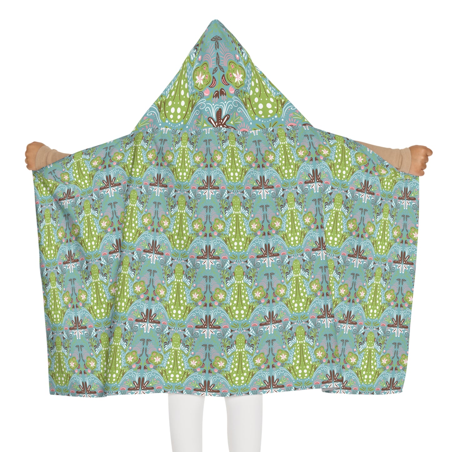 Many froggies Youth Hooded Towel