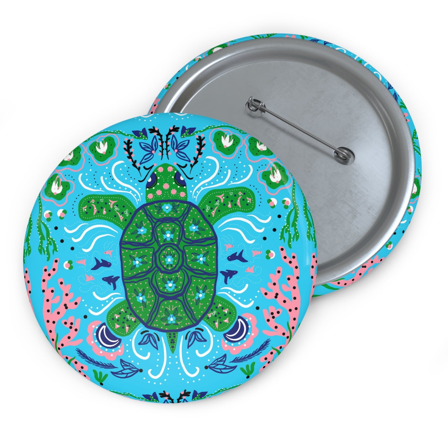 Turtle Custom Pin Buttons