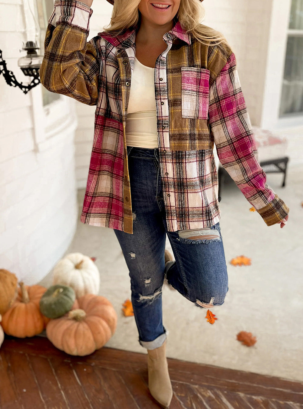 Plaid Shirt Jacket