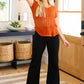 August High Rise Wide Leg Crop Jeans in Black