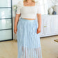 Cascading Ruffles A-Line Skirt