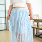 Cascading Ruffles A-Line Skirt