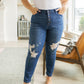 Colt High Rise Button Fly Distressed Boyfriend Jeans