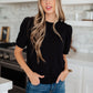 Evidently Different Puff Sleeve Top