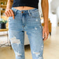 Florence High Waist Destroyed Boyfriend Jeans
